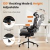 CAVINAS High-Back Desk Chair with Adjustable Lumbar Support & Headrest, Ergonomic Office Chair, Mesh Computer Chair with Soft Flip Up Arms - 2 of 4