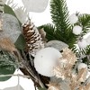 Northlight Sage Green and White Artificial Christmas Wreath, 24-Inch, Unlit - 4 of 4