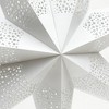 TopComfy Decorative Object Handmade Paper Star Elegant Holiday decor for Festive Spaces, White, 29.5"*1"*29.5" - 3 of 4