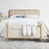 Elegant Upholstered Velvet Storage Bench - 4 of 4