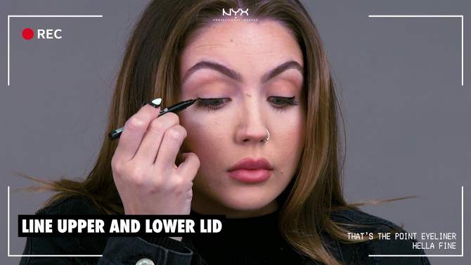 NYX Professional Makeup That's The Point Eyeliner - Quite the Look - Black, 2 of 9, play video