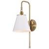 Nuvo Lighting Dover 1 - Light Sconce in  White/Vintage Brass - 2 of 4