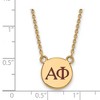 Black Bow Jewelry 14k Yellow Gold Plated Sterling Silver Alpha Phi Greek Life Necklace 18 Inch - 3 of 4