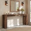 Tribesigns Solid Wood Console Table, 70.9" Extra Long Farmhouse Sofa Table Behind Couch, for Living Room, Foyer, Hallway, Rustic Brown - 4 of 4