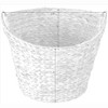 Water Hyacinth Wicker Large Round Storage Laundry Basket with Handles - 4 of 4