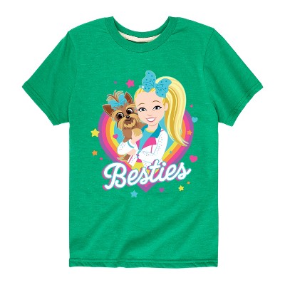 JoJo Siwa Besties Short Sleeve Graphic T-Shirt - Kelly Green - 3T
