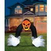 A Holiday Company 13ft Inflatable Halloween Archway with projection LED lighting, 9.5 ft Tall, Multi - 3 of 4