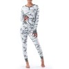 Fruit of the Loom Women's and Plus Thermal Long Underwear Henley Top and Pant Set - 2 of 4