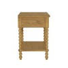 VYNXARIA Traditional design Solid Wood frame Nightstand,Natural - 4 of 4