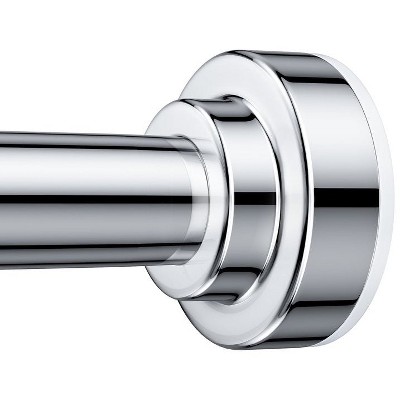 LunaLulinlk No Drill Telescopic Shower Curtain Rod | 26-76" Adjustable Spring Tension Rod with Anti-Skid Design