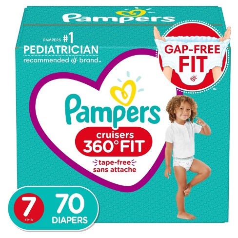 Pampers Cruisers 360 Diapers Enormous Pack - Size 7 - 70ct : Target