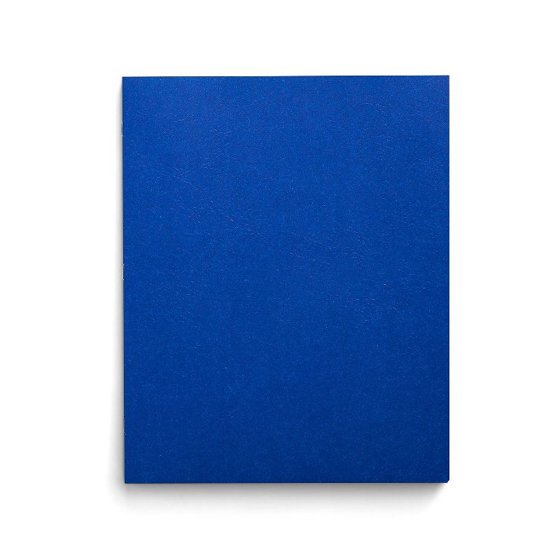 Staples School Grade 2 Pocket Folder with Fasteners Blue 25/Box 27542-CC, 1 of 5
