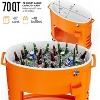 VINGLI Patio Cooler, 70 qt. Rolling Ice Chest on Wheels, Party Bar Drink Cooler Cart with Bottle Opener and Ice Scoop - 4 of 4