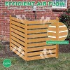 DoCred Air Conditioner Fence – Outdoor Privacy Screen Panels in Wood, Metal, or PVC, with Planter Box Options - 2 of 4