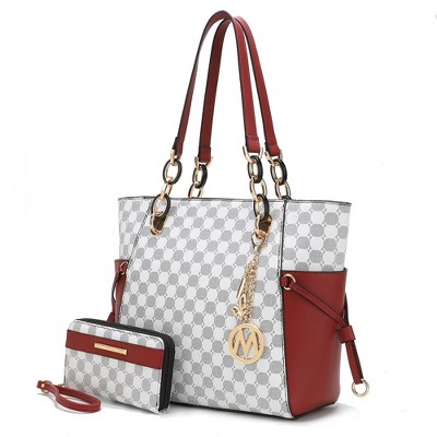 MKF Collection Xenia Circular Print Tote Bag with Wallet by Mia K