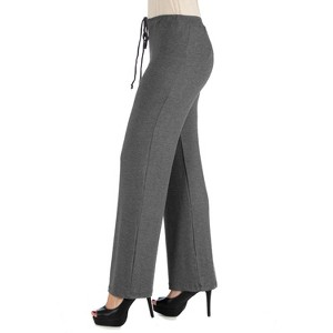 24seven Comfort Apparel Womens Comfortable Drawstring Lounge Pants - 1 of 3
