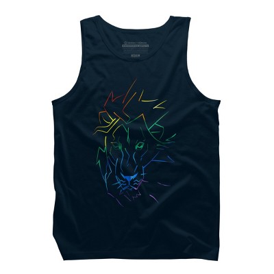 Adult Design By Humans Roar Your Pride Lion Rainbow By WheelsAflame Tank Top