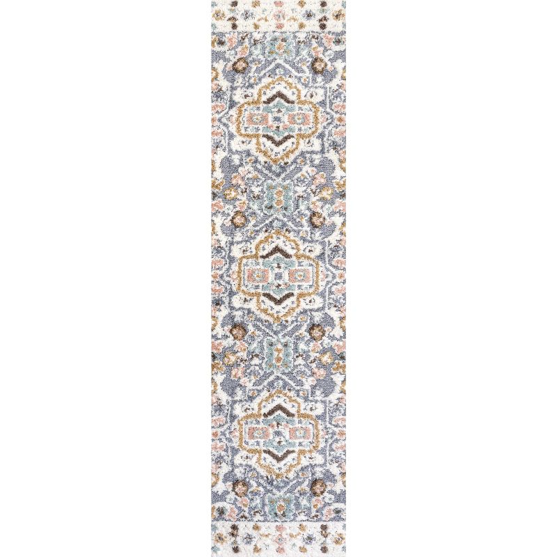 Aziza Persian Medallion High-Low Area Rug - JONATHAN Y, 2 of 9