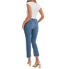 Women's Capri High Rise Tonal Crop Flare Jeans - GOLDEN - 4 of 4