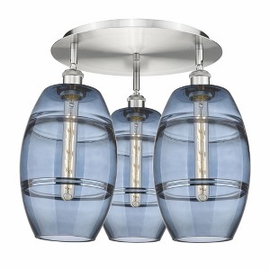 Vaz - 3 Light Flush Mount In Industrial Style-10.88 Inches Tall and 19.75 Inches Wide - 1 of 1