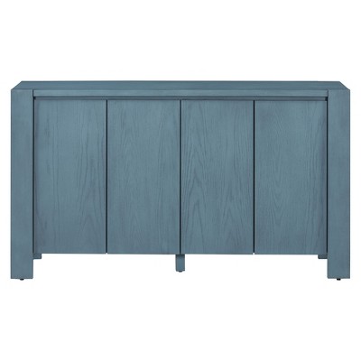 NicBex Kitchen Sideboard Buffet Cabinet with 4 Doors & Adjustable Shelves