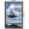 Trends International Lighthouse in the Storm Framed Wall Poster Prints - 3 of 4