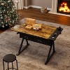 TiramisuBest 40in Console Table with Storage Shelf, Retro Entryway Table with AdjusTable Storage Shelf, Sofa Couch Table with Light Espresso - 3 of 4