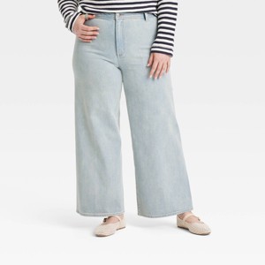 Women's High-Rise Sailor Wide Leg Ankle Jeans - Universal Thread™ - 1 of 3