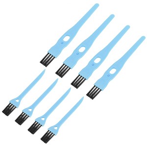Unique Bargains Nylon Cleaning Tools Shaver Brush with Handle for Keyboard and Window Track 8 Pcs - 1 of 4