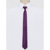 INSPIRE CHIC Men's Formal Casual Pre-tied Solid Color Neck Adjustable Zipper Ties - 2 of 4