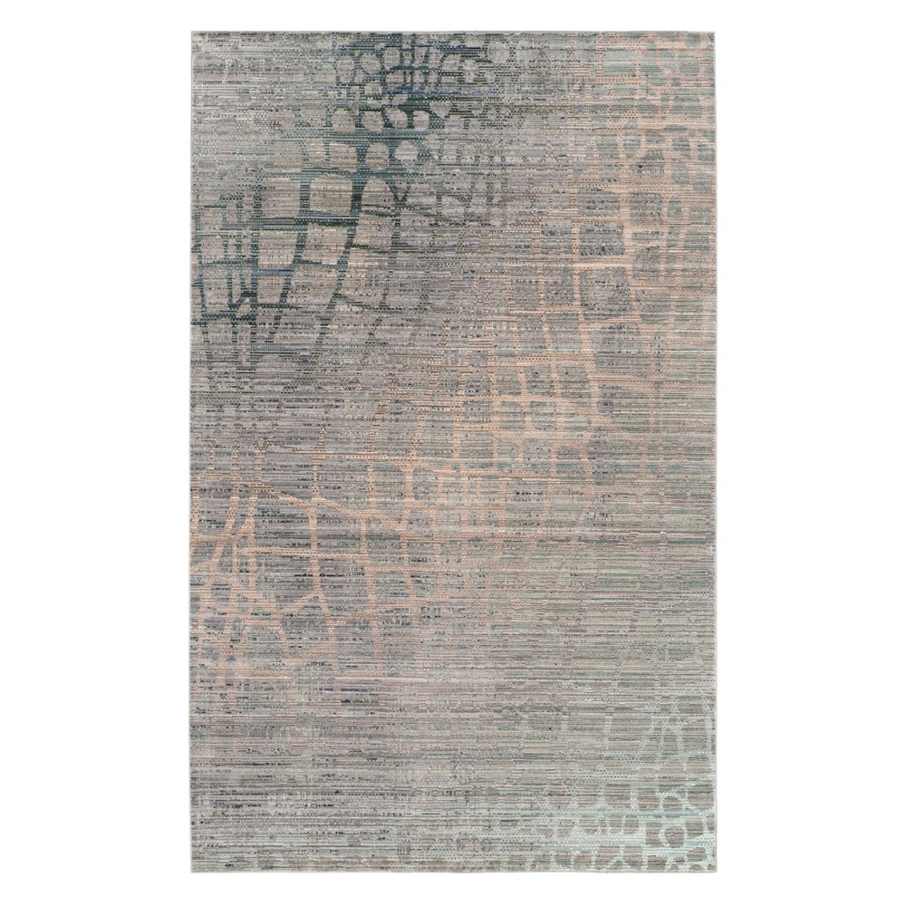 3'x5' Ombre Design Loomed Accent Rug Gray - Safavieh