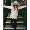 Deux par Deux Girl Long Metallic Puffy Winter Coat White - 2 of 4