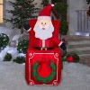 Gemmy Animated Christmas Inflatable Santa in Pop Up Box, 5 ft Tall, Multi - 2 of 4