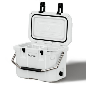 Hooure 30 Quart Cooler with Wheels, Ice Chests Portable Camping Cooler Holds Ice up to 6 Days, Leak-Proof Outdoor Insulated Cooler with Handle - 1 of 4