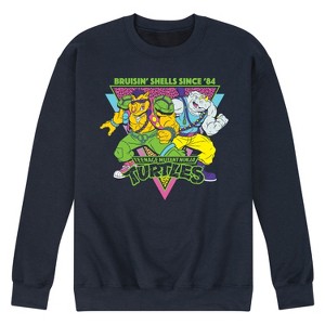 Men's - Teenage Mutant Ninja Turtles - 80s Bebop Rocksteady Graphic Fleece Sweatshirt - 1 of 4