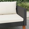 vidaXL Garden Sofa Black PE rattan Single Seat Modular Garden Sofa - 3 of 4