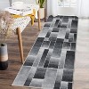 Fulvari Washable Indoor Runner Rug with Rubber Backing,Modern Geometric Patchwork Aesthetic Carpet for Bedroom,Hallway - 4 of 4