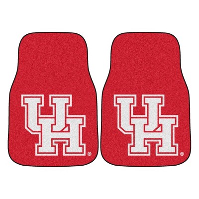 NCAA University of Houston Cougars Carpet Car Mat Set - 2pc