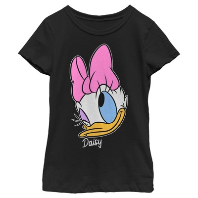 Girl's Disney Daisy Portrait T-shirt - Black - X Large : Target