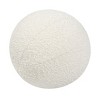 Yukimo Luna 12" Round Sphere Accent Pillow - Ivory White Boucle Faux-Sheepskin, High-Density Foam Insert for Living Room/Bedroom - 3 of 4
