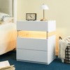 ACEPANO 19.7 in. W Nightstands with 3 Drawers for Bedroom & Living Room-White - 3 of 4