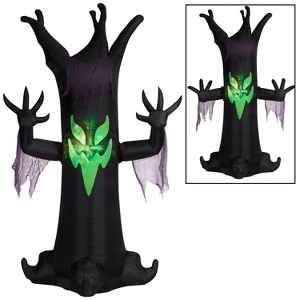 Gemmy Giant Animated Airblown Inflatable Scary Tree with Fire & Ice Light Effect, 10.5 ft Tall - 1 of 4