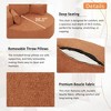 Kumasinova 360° Swivel Chair, Round Barrel Chair, Chenille Accent Chair, Modern Sofa Chair with 3 Removable Pillows, Armchair for Living Room/Bedroom - 3 of 4