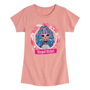 Girls' - LOL Surprise! - Royal Rebel Fitted Short Sleeve Graphic T-Shirt - 1 of 4