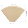 Unique Bargains Cafe Home Pour-Over Brewing Cone Coffee Filters 80 Pcs - 2 of 4