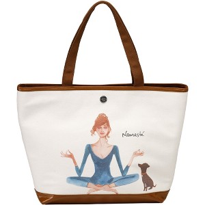 Pavilion Gift Company - Namaste - 16" x 12" Canvas Tote Bag - Handbags - 1 of 1
