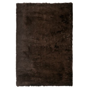 Chocolate Solid Loomed Accent Rug - (2
