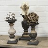 VIP Wood 11.5 in. Black Transitional Decor Candle Sticks - 3 of 4
