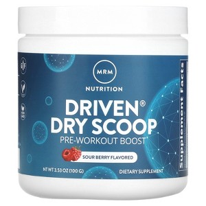 MRM Nutrition Driven™ Dry Scoop Pre-Workout Powder| Sour Berry Flavored| Pure Ingredients| Muscle + Hydration + Energy Blends| Performance Energy | - 1 of 2