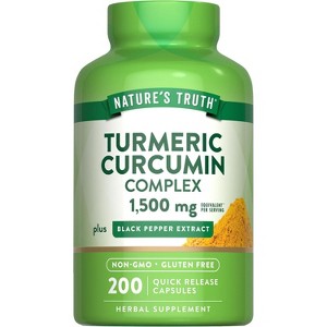 Nature's Truth Turmeric Curcumin with Black Pepper Extract | 1500mg | 200 Capsules - 1 of 4